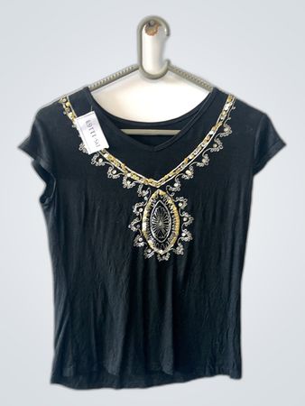 Black Embellished Top