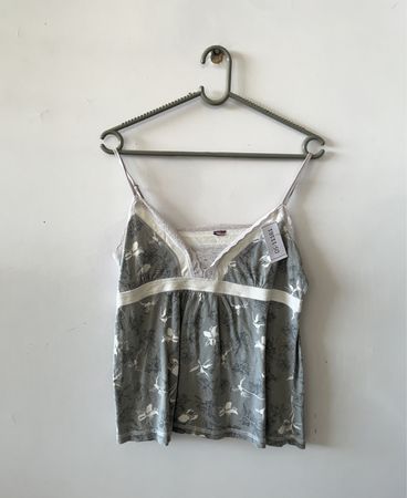Gray Floral Cami