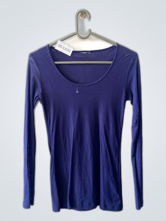 Blue Long Sleeve Top