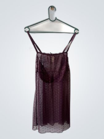 Sheer Purple Dress