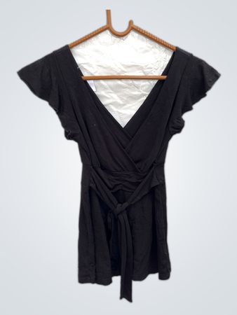 Black V-Neck Dress