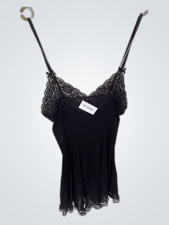 Black Lace Trim Camisole