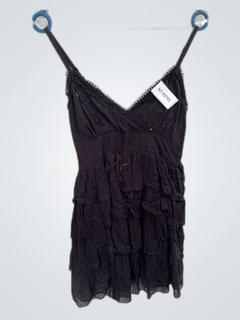 Black Ruffled Dress