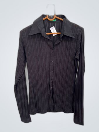 United Colors of Benetton Black Striped Shirt