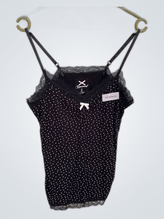 Black Polka Dot Camisole