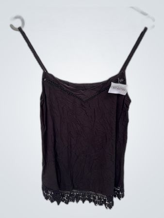 Black Lace Trim Camisole