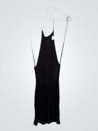 Black Crochet Dress