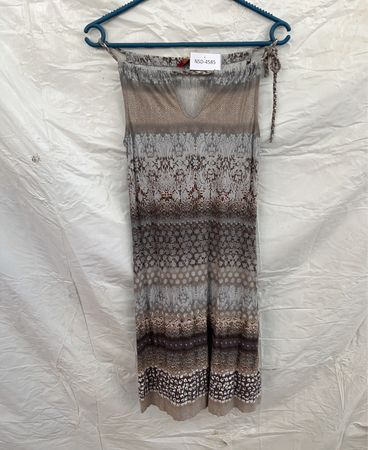 Sheer Patterned Maxi Dress