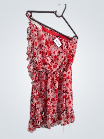 MNG Collection Floral One-Shoulder Dress