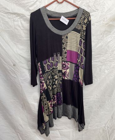 Blouse with Patchwork Design