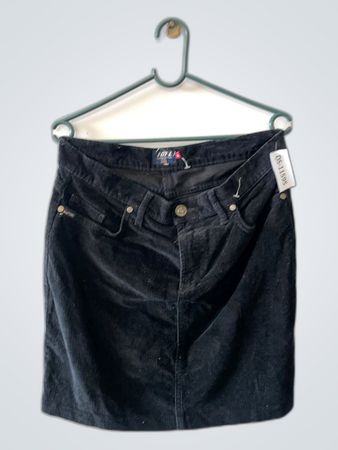 Lee Black Corduroy Skirt