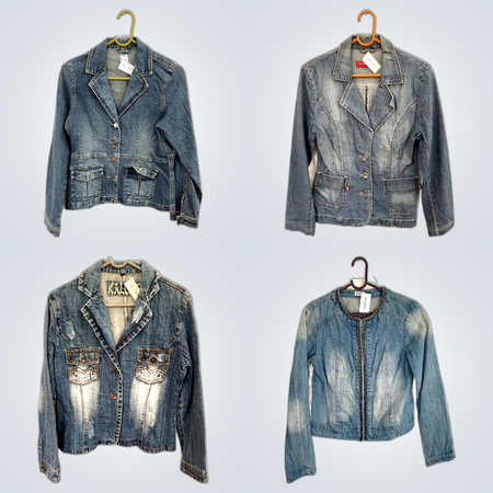 Light Wash Denim Jackets Bundles (fv-064)