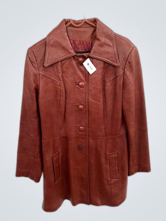 Brown Leather Coat