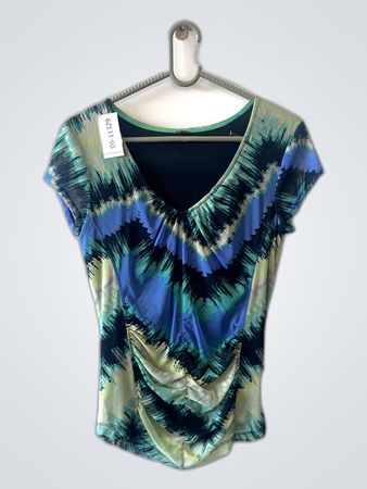 Blouse with Abstract Pattern