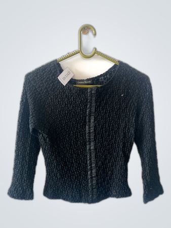 Cristina Gavioli Black Knit Cardigan