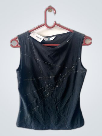 New Look Black Sleeveless Cowl Neck Top