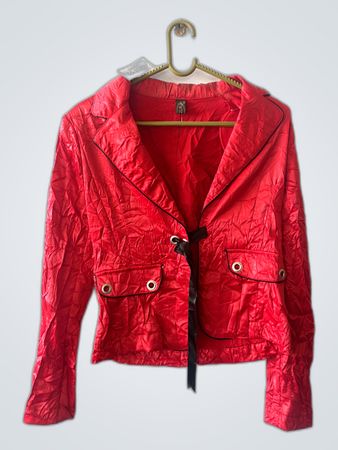 Red Crinkle Jacket