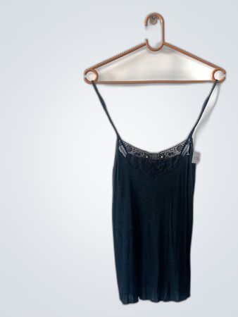 Black Lace Trim Camisole