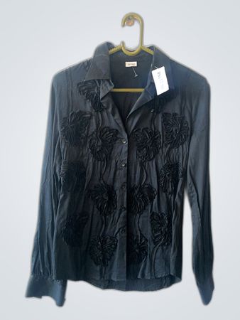Black Floral Blouse