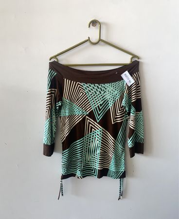 AYANAPA Geometric Pattern Top