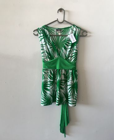 Solar Printed Green Blouse