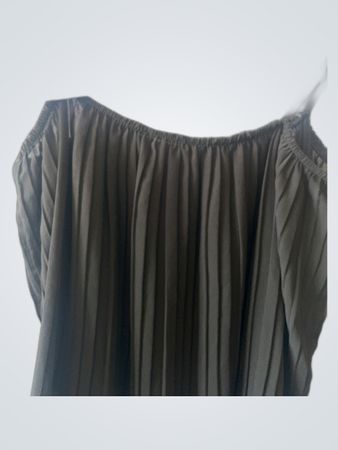 Black Pleated Camisole Top