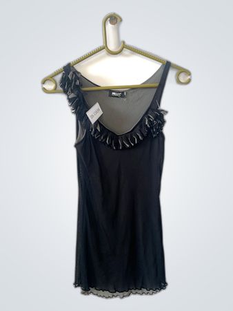 Mehr Collection Black Ruffled Dress