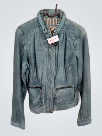 Blue Leather Jacket