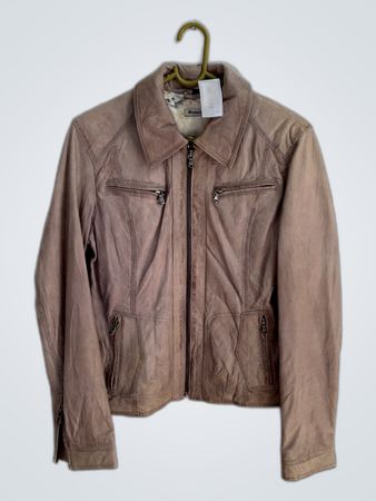 Boncetti Tan Leather Jacket