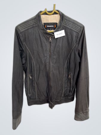 Ashwood Gray Leather Jacket