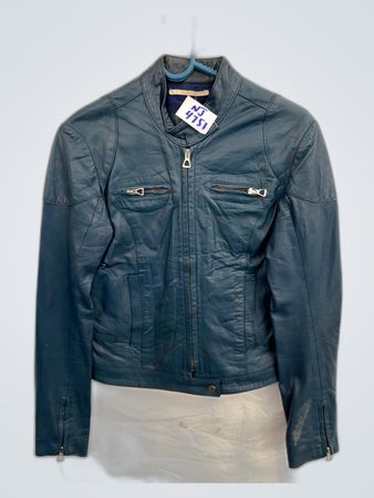Blue Leather Jacket