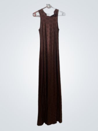 Brown Floral Maxi Dress
