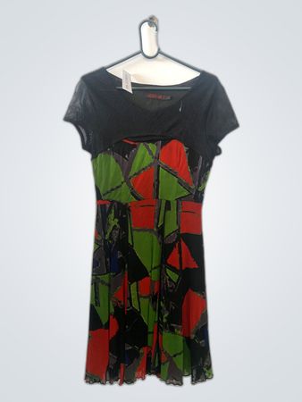 Dress with Geometric Pattern