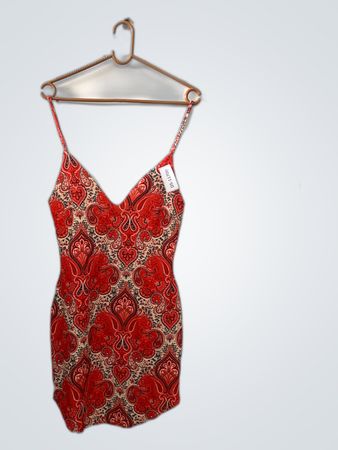 Red Paisley Dress