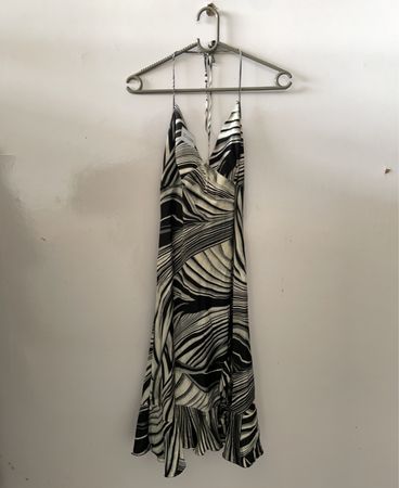 Black and White Striped Dress