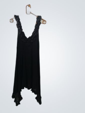 Black Ruffled Dress