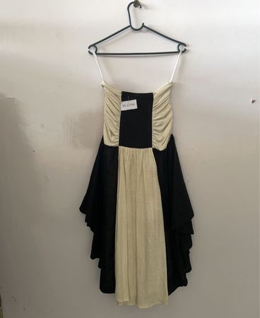 Black and Beige Dress