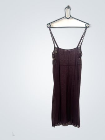 Intimissimi Purple Lace Slip Dress