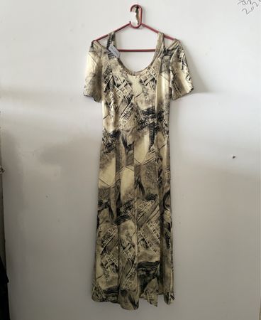 Printed Midi Dress