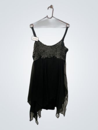 Black Sequined Dress