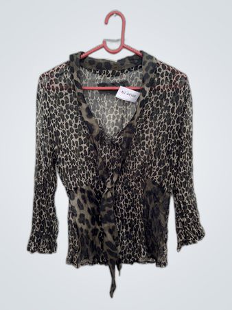 Blouse with Leopard Print