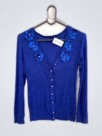 Blue Floral Cardigan