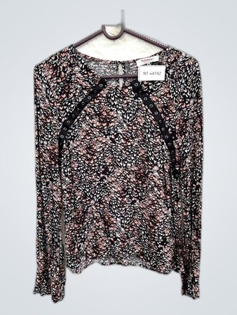 Morgan Printed Long Sleeve Blouse