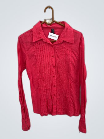 Pink Long-Sleeve Blouse