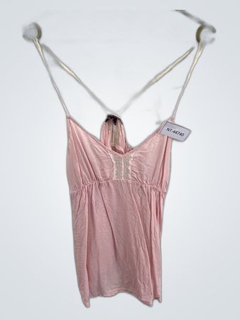 Pink Cami with Lace Detail