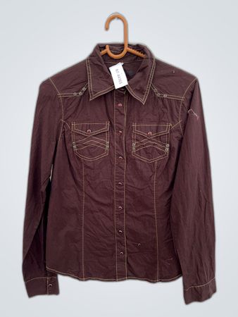 Brown Long-Sleeve Shirt
