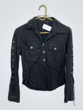 Black Long Sleeve Button Down Shirt