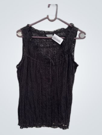 Street One Black Lace Blouse