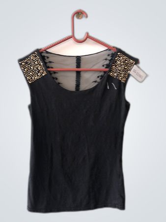 Black Lace Trim Sleeveless Camisole