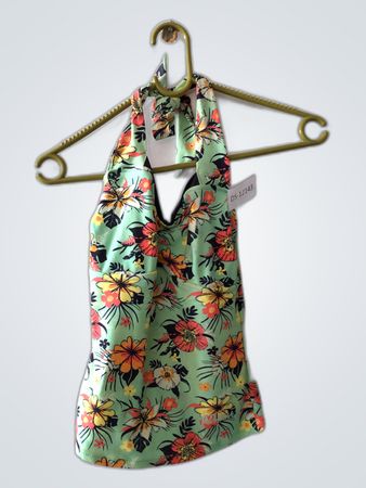 Unbranded Floral Halter Swimsuit Top